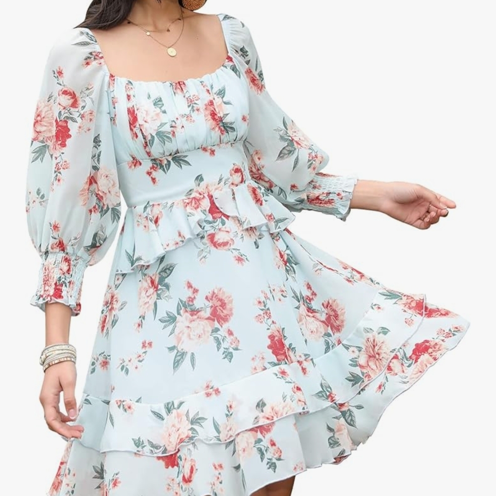 Floral Print Women's Dress
